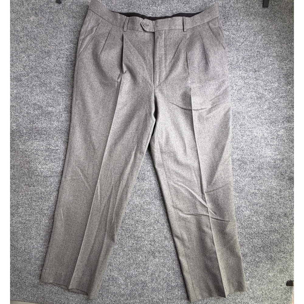 Grant Thomas Dress pants men's 38x32‎ Gray 100% Wool Made In Italy